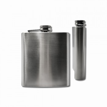 CANTIL DE BOLSO PARA BEBIDA 6 OZ EM METAL 180ML  REF: DSC4732-6