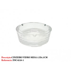 CINZEIRO EM VIDRO TAM:13x4.5CM CINZEIRO EM VIDRO TAM:13x4.5CM