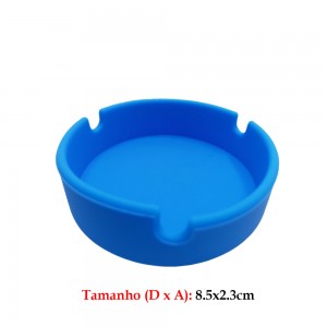 CINZEIRO REDONDO DE PLASTICO AZUL CINZEIRO REDONDO DE PLASTICO AZUL