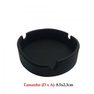 CINZEIRO REDONDO DE PLASTICO PRETO CINZEIRO REDONDO DE PLASTICO PRETO