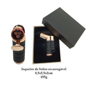 ISQUEIRO PORTÁTIL DE MESA DOURADO REF: 5ZB971