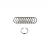 ARGOLA PRATEADA EM METAL PACOTE COM 10 PEÇAS 20MM  REF: AP1534701