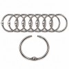 ARGOLA PRATEADA EM METAL PACOTE COM 8 PEÇAS 30MM  REF: AP1534703