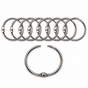 ARGOLA PRATEADA EM METAL PACOTE COM 8 PEÇAS 30MM  REF: AP1534703