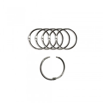 ARGOLA PRATEADA EM METAL PACOTE COM 6 PEÇAS 35MM REF: AP1534704 ARGOLA PRATEADA EM METAL PACOTE COM 6 PEÇAS 35MM REF: AP1534704
