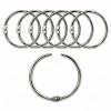 ARGOLA PRATEADA EM METAL PACOTE COM 6 PEÇAS 35MM REF: AP1534704
