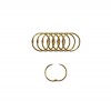 ARGOLA DOURADA EM METAL PACOTE COM 8 PEÇAS 30MM  REF: AP1534707