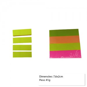 KIT 4 BLOCOS AUTOADESIVOS COM 100 FOLHAS CADA REF: E3-4 KIT 4 BLOCOS AUTOADESIVOS COM 100 FOLHAS CADA REF: E3-4