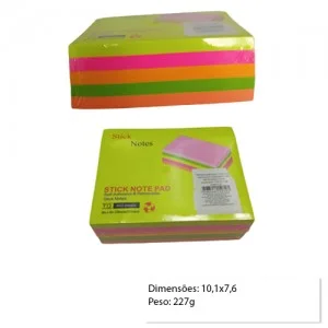 BLOCO AUTOADESIVO C/ 400F COLORIDO REF: T13