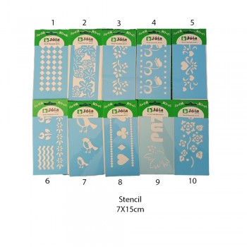 STENCIL DE PLÁSTICO PARA PINTURA 15X7 REF: JX STENCIL DE PLÁSTICO PARA PINTURA 15X7 REF: JX