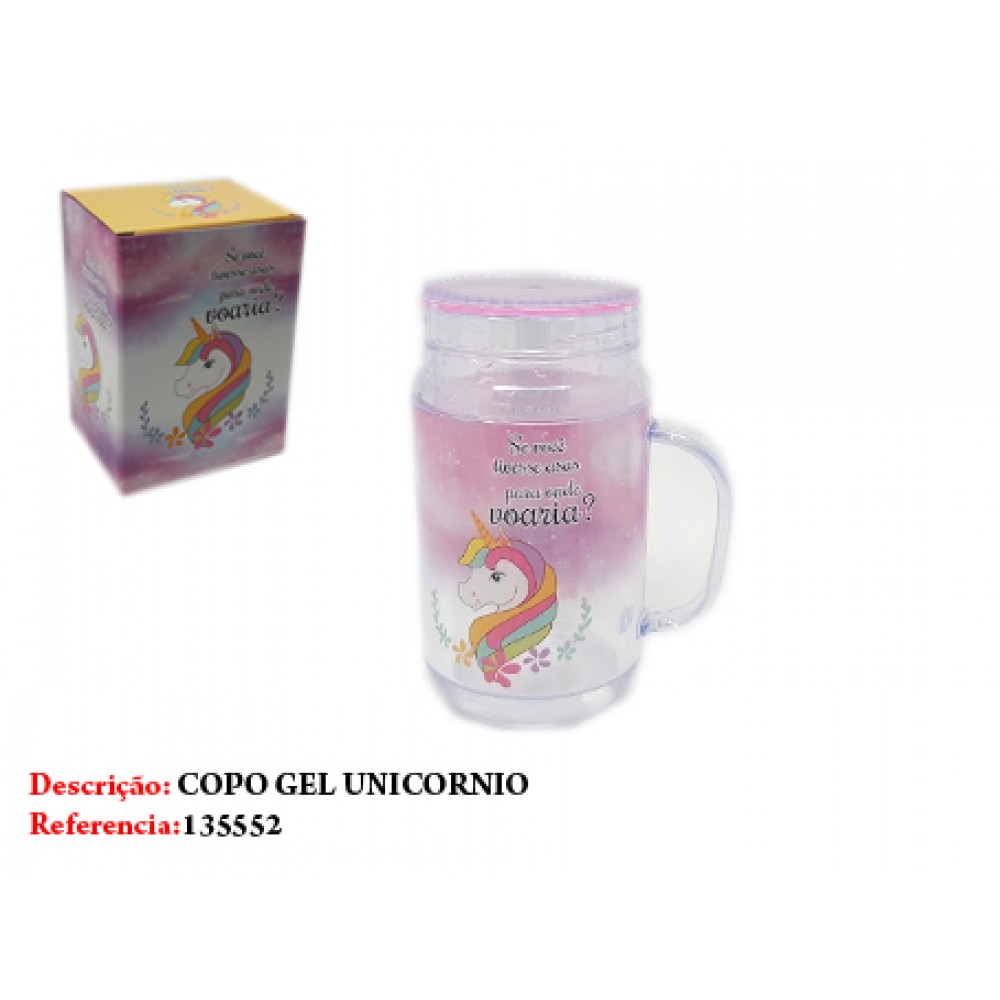 COPO GEL UNICÓRNIO