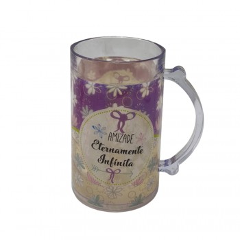 CANECA GEL MODELO AMIZADE EM PLÁSTICO 460ML REF: 42-440 CANECA GEL MODELO AMIZADE EM PLÁSTICO 460ML REF: 42-440