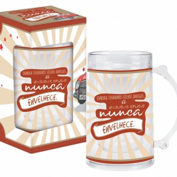 CANECA GEL EM PLÁSTICO MODELO VELHOS AMIGOS 460ML REF: 43-440 CANECA GEL EM PLÁSTICO MODELO VELHOS AMIGOS 460ML REF: 43-440