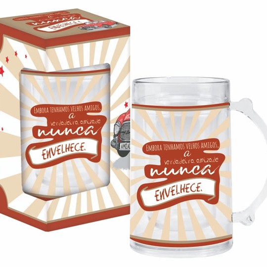 CANECA GEL EM PLÁSTICO MODELO VELHOS AMIGOS 460ML REF: 43-440 CANECA GEL EM PLÁSTICO MODELO VELHOS AMIGOS 460ML REF: 43-440