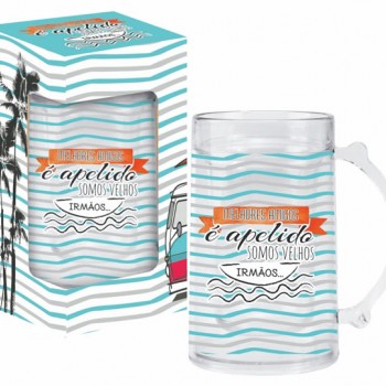 CANECA GEL EM ACRÍLICO MODELO VELHOS IRMÃOS 460ML REF: 45-440 CANECA GEL EM ACRÍLICO MODELO VELHOS IRMÃOS 460ML REF: 45-440