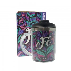 CANECA VIAGEM COM TAMPA FÉ  REF: 387