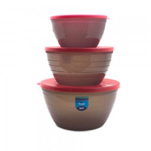 POTE BOWL C/3 PECAS COR: CINZA POTE BOWL C/3 PECAS COR: CINZA