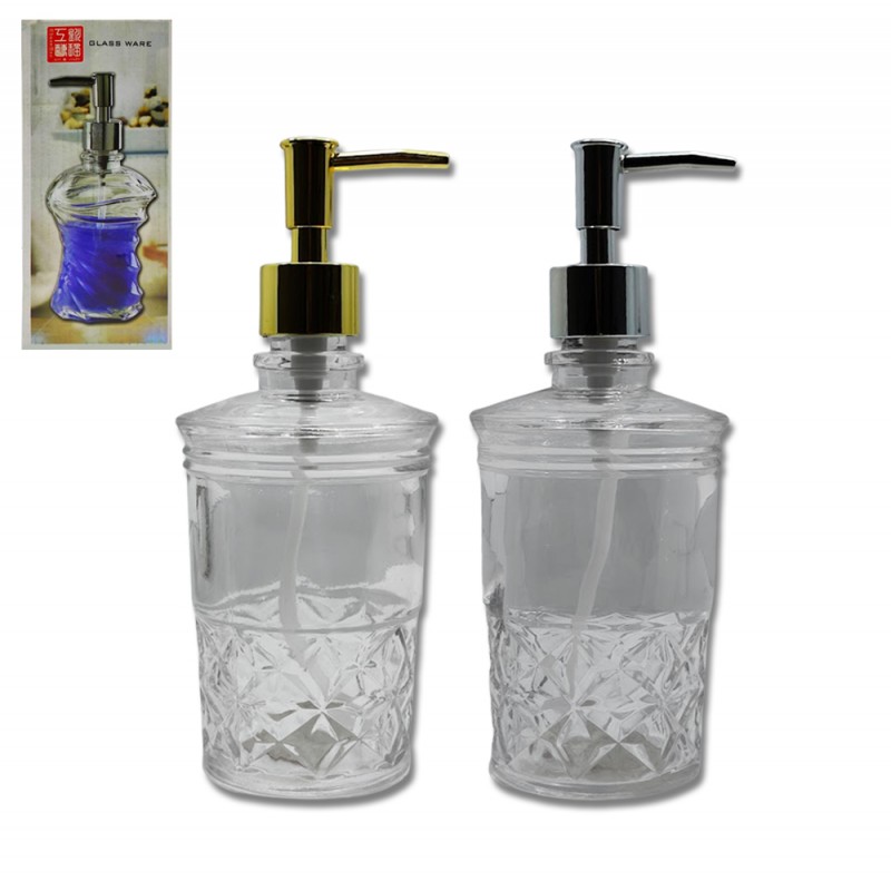 DISPENSER PORTA SABONETE LÍQUIDO EM VIDRO REF: 7729/29 DISPENSER PORTA SABONETE LÍQUIDO EM VIDRO REF: 7729/29