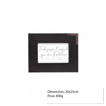 PORTA RETRATO MDF 20X25 PRETO REF: PF-1240-8 PORTA RETRATO MDF 20X25 PRETO REF: PF-1240-8