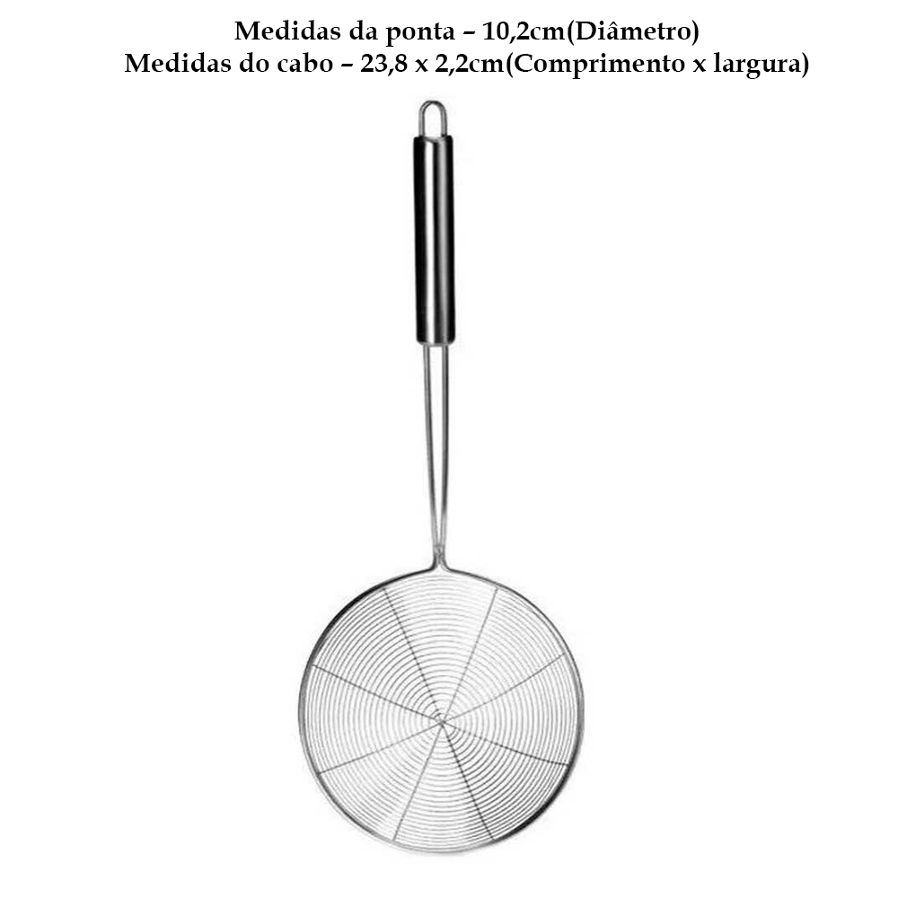 ESCUMADEIRA EM INOX 35CM