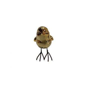 ENFEITE PASSARO DOURADO