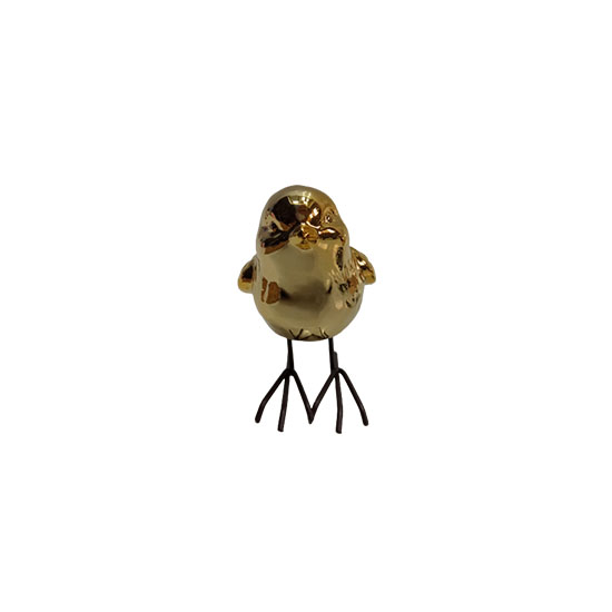 ENFEITE PASSARO DOURADO