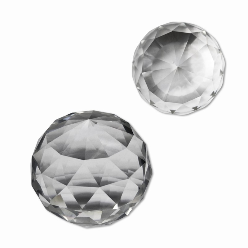 ENFEITE DECORATIVO BOLA DE CRISTAL EM VIDRO REF: GC60-2309