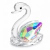ENFEITE DECORATIVO DE MESA DE VIDRO MODELO CISNE REF: LN767172