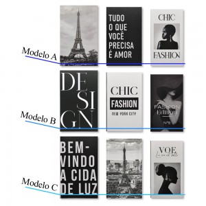 KIT COM 3 CAIXAS DECORATIVAS "LIVRO FALSO" EM PAPEL REF: DV80013