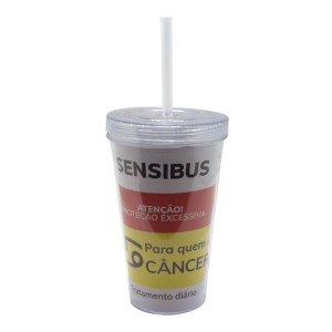 COPO CANUDO CANCER 470ML COPO CANUDO CANCER 470ML