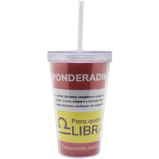 COPO CANUDO LIBRA 470ML