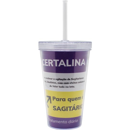 COPO CANUDO SAGITARIO 470ML