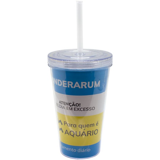COPO CANUDO AQUARIO 470ML