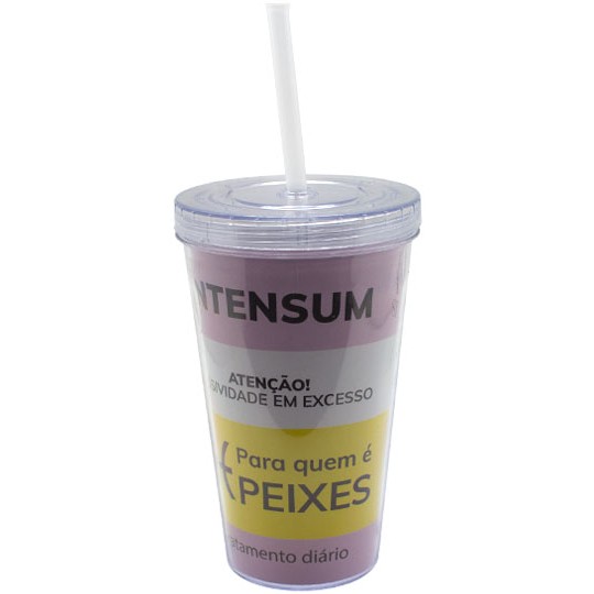 COPO CANUDO PEIXES 470ML