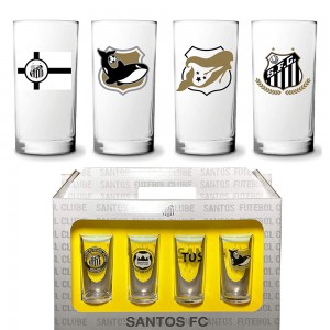 KIT 4 COPOS DO SANTOS 300ML  REF: 770037 KIT 4 COPOS DO SANTOS 300ML  REF: 770037