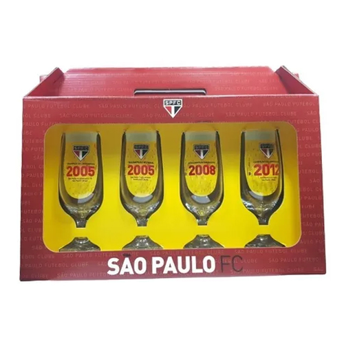 TACA CERVEJA C/ 4 PCS 300ML SAO PAULO TACA CERVEJA C/ 4 PCS 300ML SAO PAULO