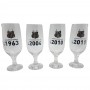 TAÇA CERVEJA COM 4 PEÇAS 300ML SANTOS  REF: 774037
