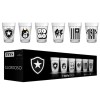 KIT 6 COPOS AMERICANO 190ML MODELO BOTAFOGO EM VIDRO REF: 2916032