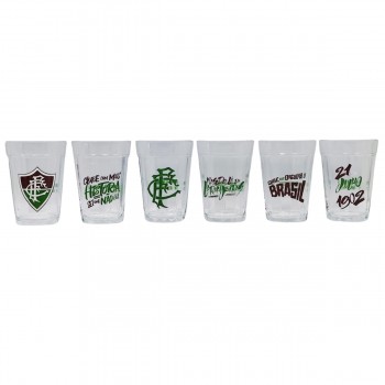 KIT 6 COPOS AMERICANO 190ML MODELO FLUMINENSE EM VIDRO REF: 2916035 KIT 6 COPOS AMERICANO 190ML MODELO FLUMINENSE EM VIDRO REF: 2916035