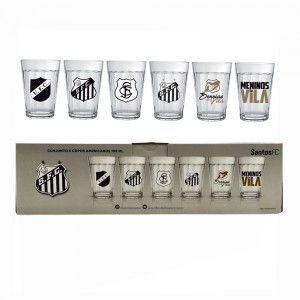 KIT 6 COPOS AMERICANOS MODELO SANTOS EM VIDRO 190ML REF: 2916037 KIT 6 COPOS AMERICANOS MODELO SANTOS EM VIDRO 190ML REF: 2916037