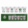 KIT 6 COPOS AMERICANOS MODELO PALMEIRAS EM VIDRO 190ML REF: 2916038