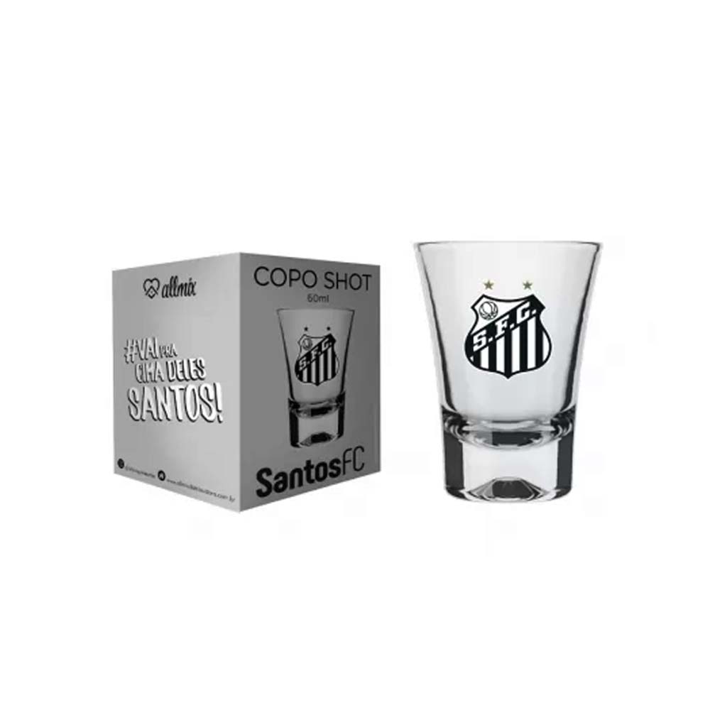 COPO DE SHOT MODELO SANTOS EM VIDRO 60ML REF: 2304037