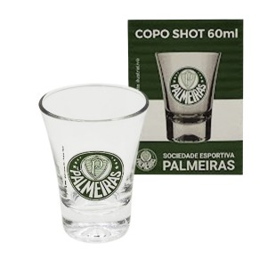 COPO SHOT MODELO PALMEIRAS 60ML EM VIDRO REF: 2304038