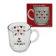 CANECA MODELO FEITO COM AMOR 300ML EM VIDRO REF: 5909414