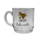 CANECA ASPEN LOVE GOLD MODELO CORAÇÕES EM VIDRO 300ML REF: 5909418