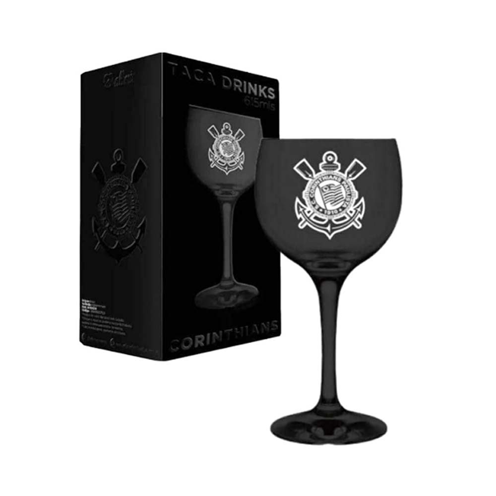 TAÇA DE DRINKS PRIME MODELO CORINTHIANS EM VIDRO 615ML REF: 8090339