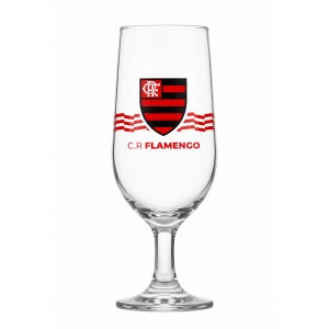 TAÇA CERVEJA FLORIPA DE VIDRO 300ML MODELO FLAMENGO REF: 7732133