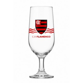 TAÇA CERVEJA FLORIPA DE VIDRO 300ML MODELO FLAMENGO REF: 7732133