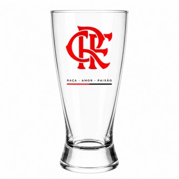 COPO LAGER DE VIDRO 300ML MODELO FLAMENGO REF: 507133