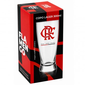 COPO LAGER DE VIDRO 300ML MODELO FLAMENGO REF: 507133 COPO LAGER DE VIDRO 300ML MODELO FLAMENGO REF: 507133